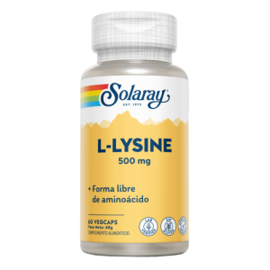 L-LYSINE 500 MG 60 CAPS SOLARAY