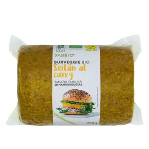 Hamburguesa Vegetal Familiar Seitan-Curri BIO, 750g