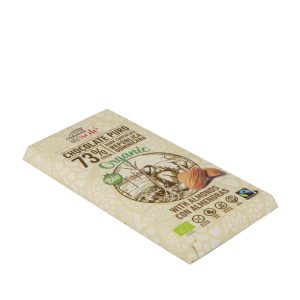 Chocolate Negro 73% Almendras BIO, 150g