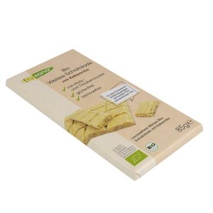 Chocolate Blanco Pepitas Cacao BIO Sin Fructosa, 85g