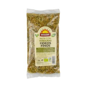 Fideos Finos Verduras BIO, 250g