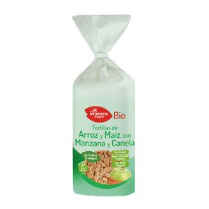 Tortitas Arròs-Blat de Moro-Poma-Canyella BIO, 127g