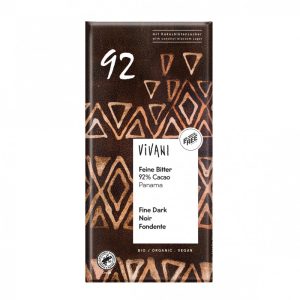 CHOCOLATE NEGRO 92% 80 GRS. AZUCAR COCO BIO VIVANI