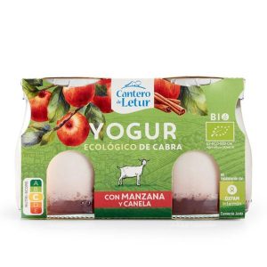 YOGUR CABRA MANZANA CANELA 2X125G CANTERO LETUR